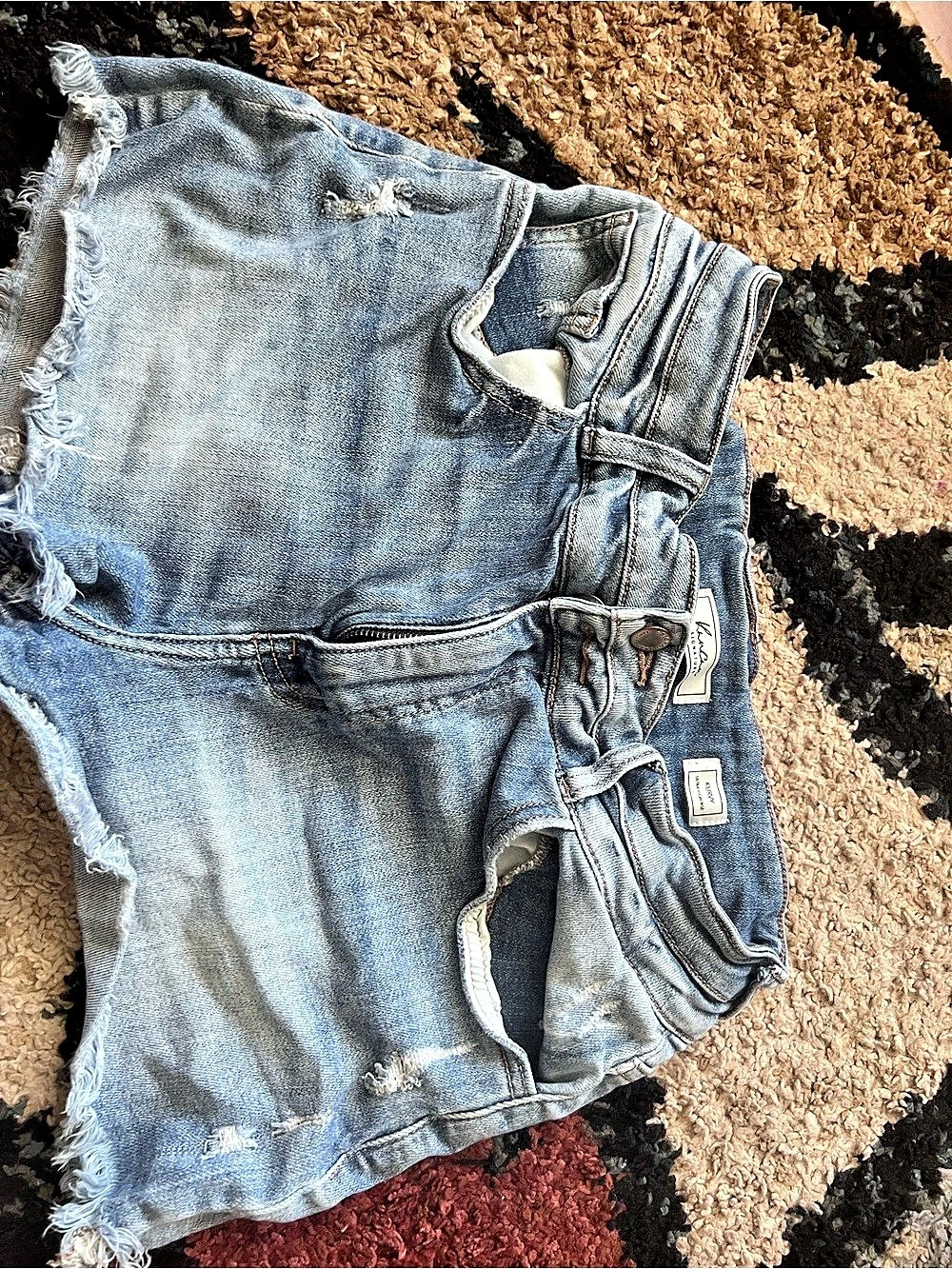 KanCan Distressed Denim Jean Shorts Waist 29